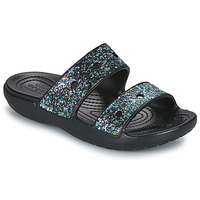 Chaussures Fille Mules Crocs CLASSIC CROCS GLITTER SANDAL K Noir