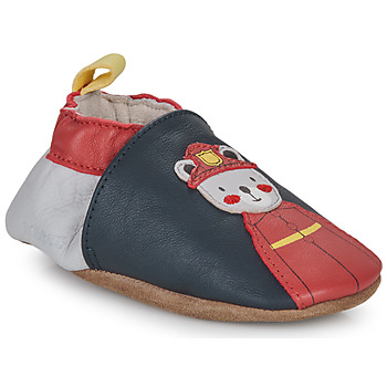 Chaussures Garçon Chaussons Robeez FIREMAN Marine / Rouge