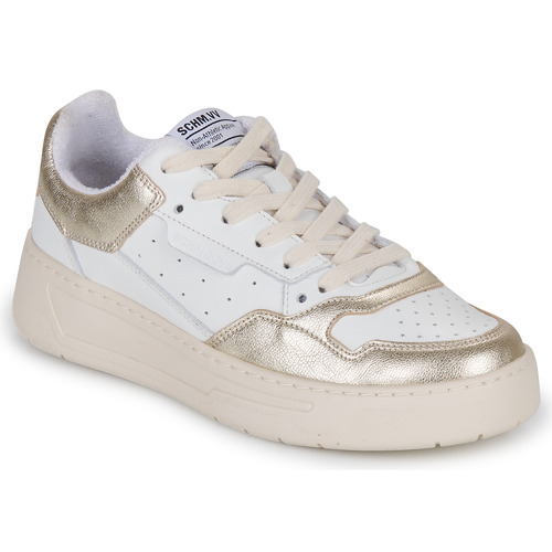 Chaussures Femme Baskets basses Schmoove SMATCH TRAINER Blanc / Doré