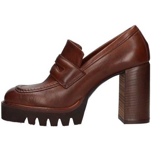 Chaussures Femme Mocassins Zoe Grace01 mocassin Femme Cognac Marron