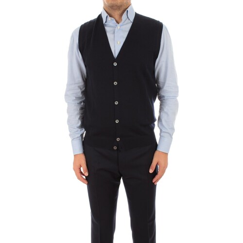 Vêtements Homme Gilets / Cardigans Barba Napoli 1429658582 Bleu