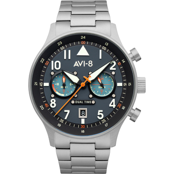 Montres & Bijoux Homme Montres Analogiques Avi-8 AV-4088-22, Quartz, 44mm, 5ATM Argenté