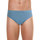 Sous-vêtements Homme Slips Eminence Slip taille basse homme Coton mercerisé Bleu