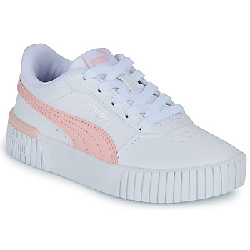 Chaussures Fille Baskets basses Puma PS CARINA 20 Blanc