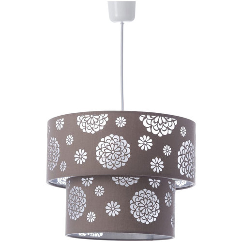 Maison & Déco Lustres / suspensions et plafonniers Unimasa Lustre floral en polyester marron Marron