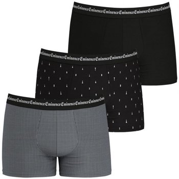 Sous-vêtements Homme Boxers Eminence 3 Boxers Homme BUSINESSPRINT Damier Echec Noir