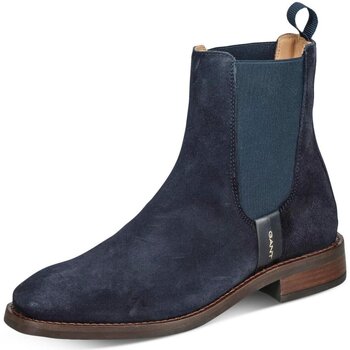 Chaussures Femme Bottes Gant  Bleu