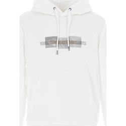 Vêtements Homme Sweats Calvin Klein Jeans Box striped logo hoodie bright white Blanc