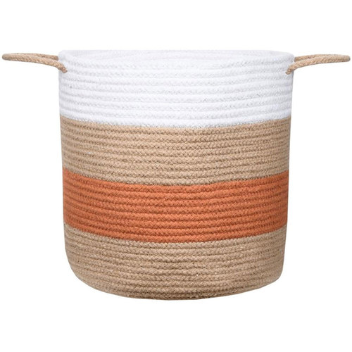 Maison & Déco Vases / caches pots d'intérieur Stof Panier en coton 30 cm Beige