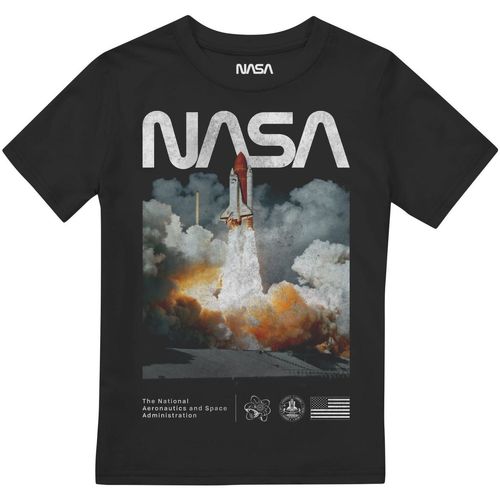 Vêtements Garçon T-shirts manches longues Nasa Lift Off Noir