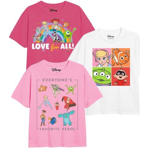 Vêtements Fille T-shirts manches longues Disney Pixer All Time Favourites Rouge