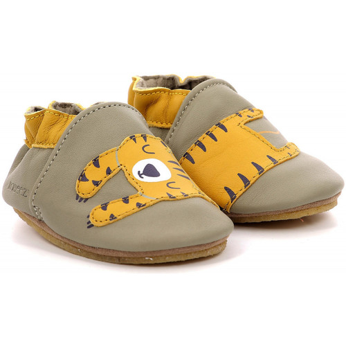 Chaussures Garçon Chaussons bébés Robeez Tiger Nap Crp Vert