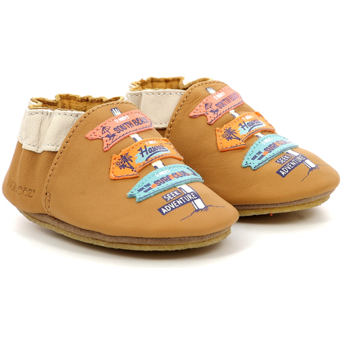 Chaussures Garçon Chaussons bébés Robeez Seek Advent Crp Marron