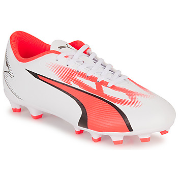 Chaussures Enfant Football Puma ULTRA PLAY FG/AG Jr Blanc / Rouge