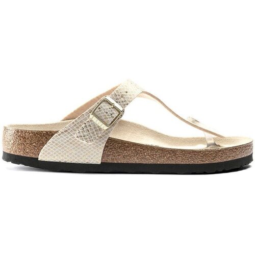 Chaussures Femme Claquettes Birkenstock Gizeh BS Beige