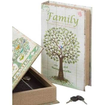 Maison & Déco Paniers / boites et corbeilles Unimasa Boîte livre coffre-fort Family Vert