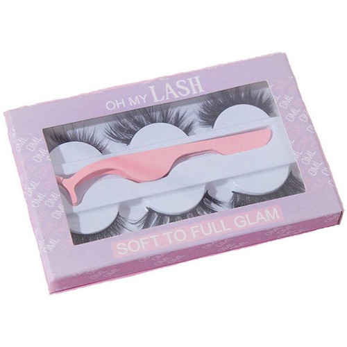 Beauté Femme Accessoires yeux Oh My Lash Ensemble Faux Cils en Vison - 4pcs Noir