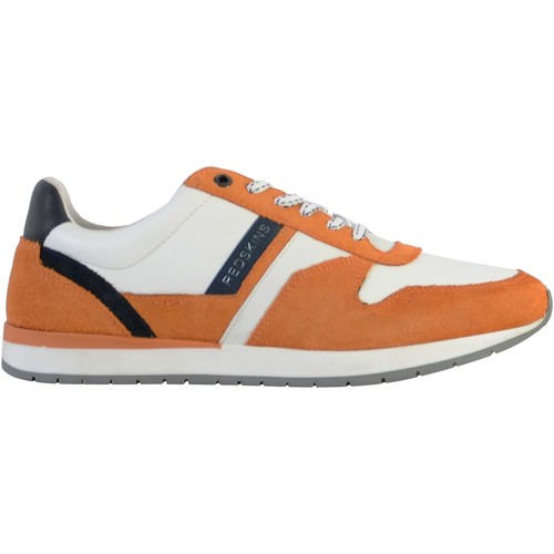 Chaussures Homme Baskets basses Redskins Basket Cuir Nixori Orange