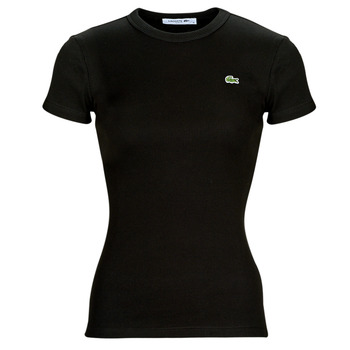 Vêtements Femme T-shirts manches courtes Lacoste TF5538-031 Noir