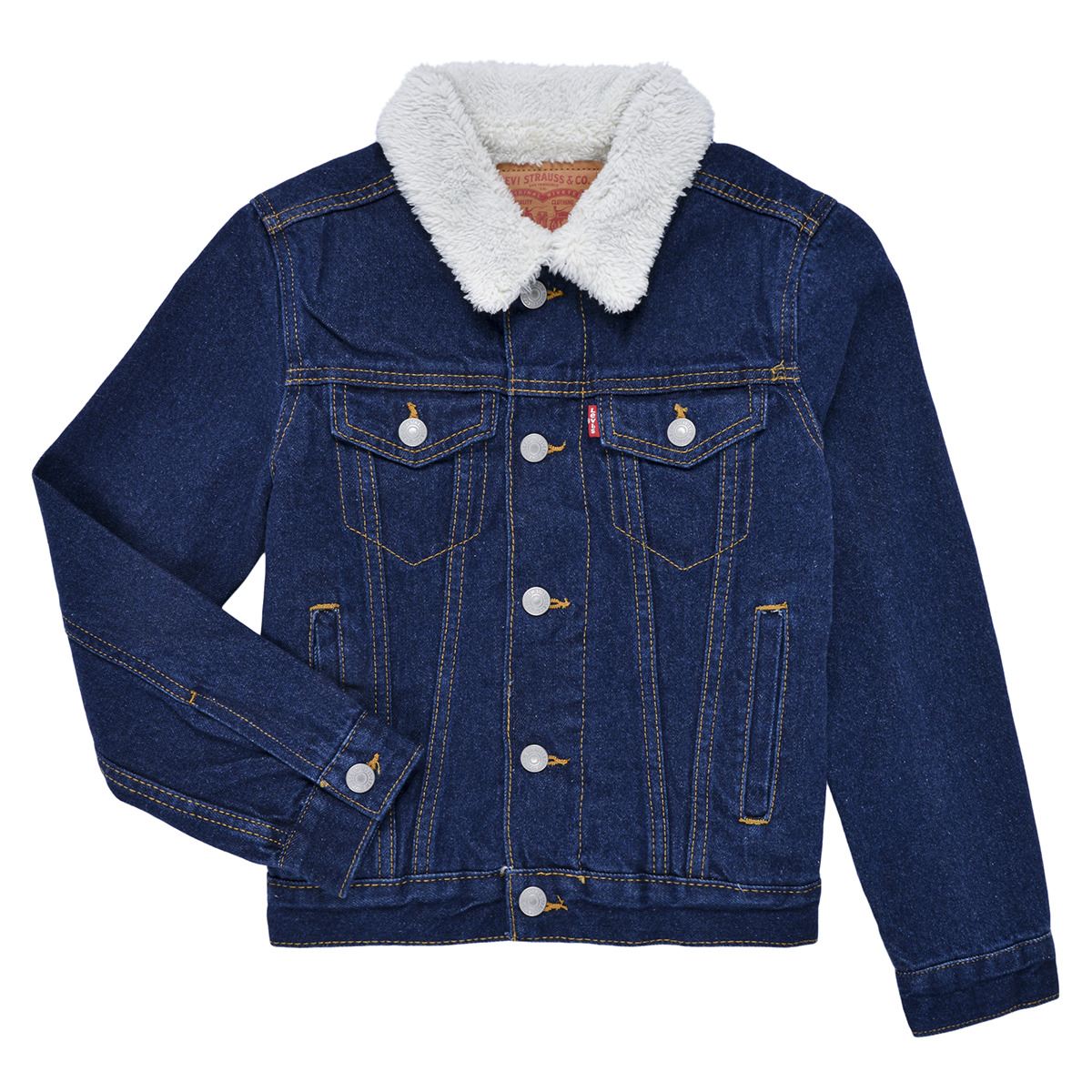 Vêtements Garçon Vestes en jean Levi's LVN SHERPA TRUCKER Bleu brut