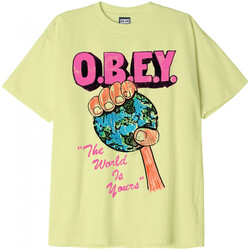 Vêtements Homme T-shirts & Polos Obey the world is yours Vert