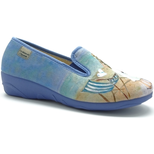 Chaussures Femme Chaussons Maison De Lespadrille 2092 Bleu