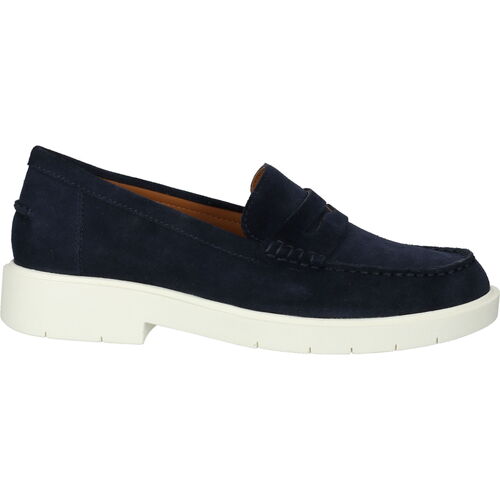 Chaussures Femme Mocassins Geox Babouche Bleu