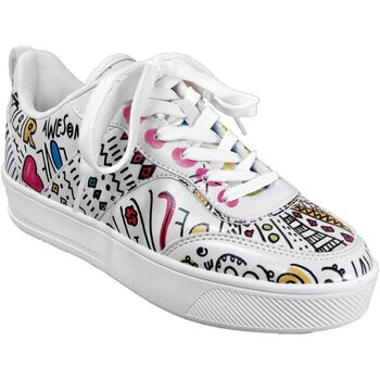 Chaussures Femme Baskets basses Desigual Fancy lettering Multicolore