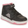 Chaussures Fille Baskets montantes Kappa OSCAR MID KID EV Noir / Rose