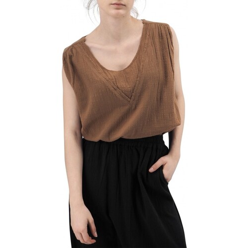 Vêtements Femme T-shirts & Polos Soho-T Sans Manches Adele Tabac Marron