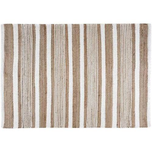 Maison & Déco Tapis Stof Tapis aldabra beige et blanc 60 x 90 cm Beige