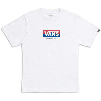 Vêtements Garçon T-shirts & Polos Vans T-Shirt  BY EASY LOGO SS BOYS WHITE Blanc