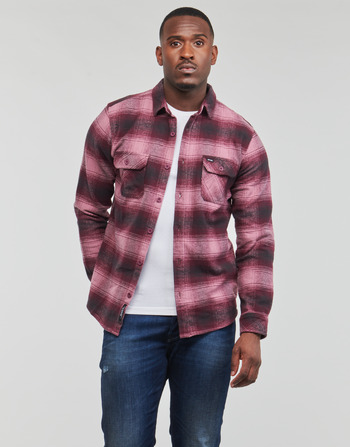 Vêtements Homme Chemises manches longues Rip Curl COUNT FLANNEL SHIRT Rose / Bordeaux