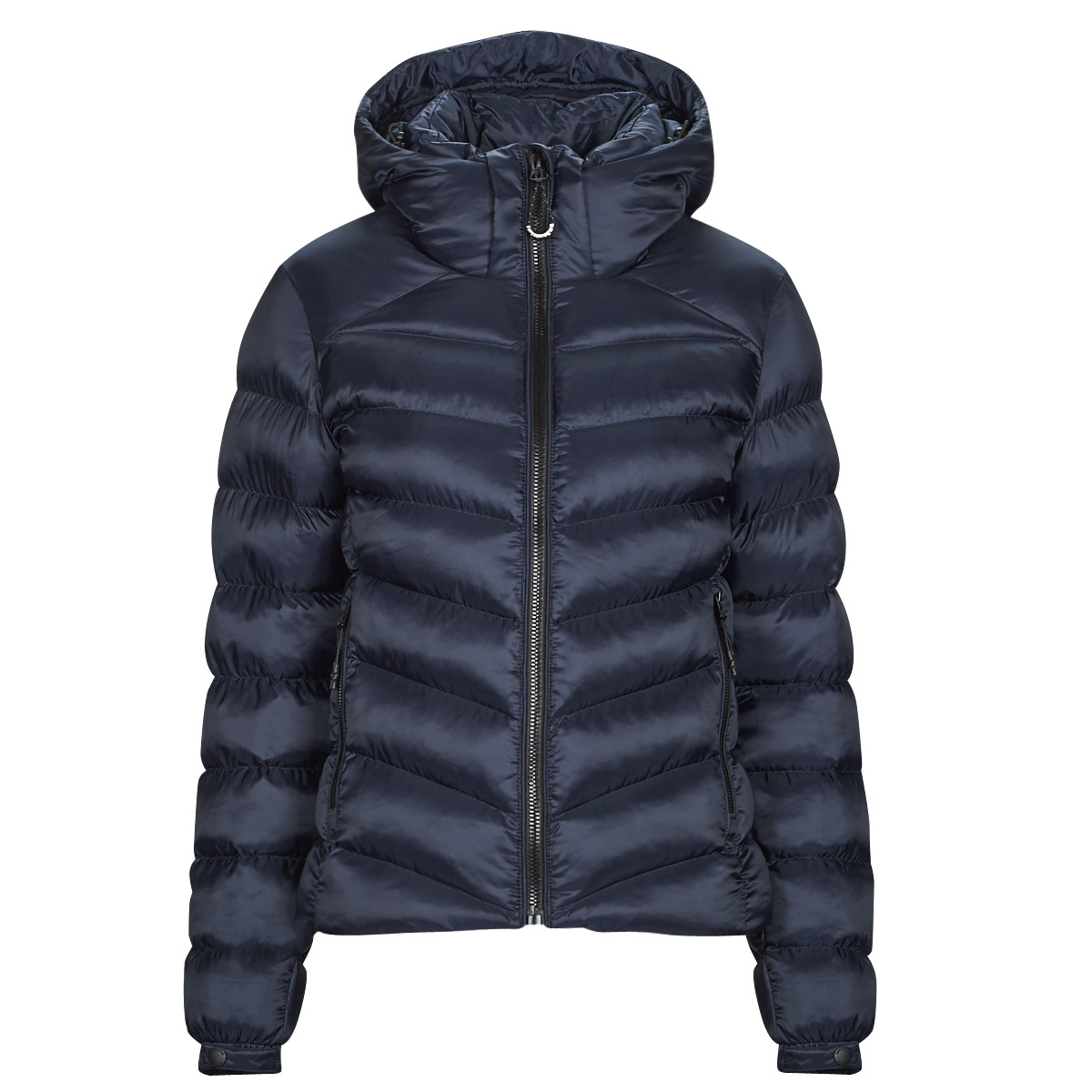 Vêtements Femme Doudounes Superdry HOODED FUJI PADDED JACKET Marine