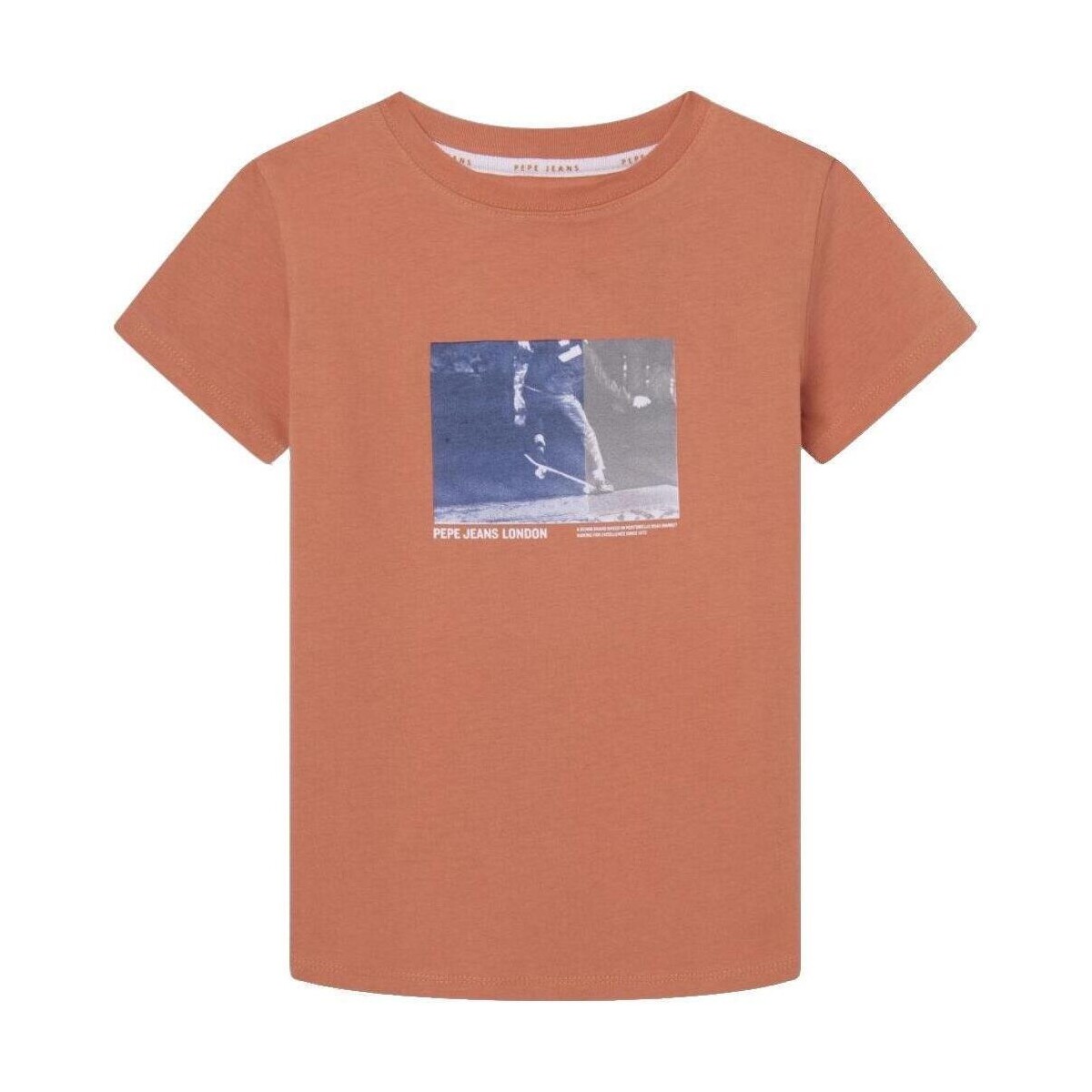 Vêtements Garçon T-shirts manches courtes Pepe jeans  Orange