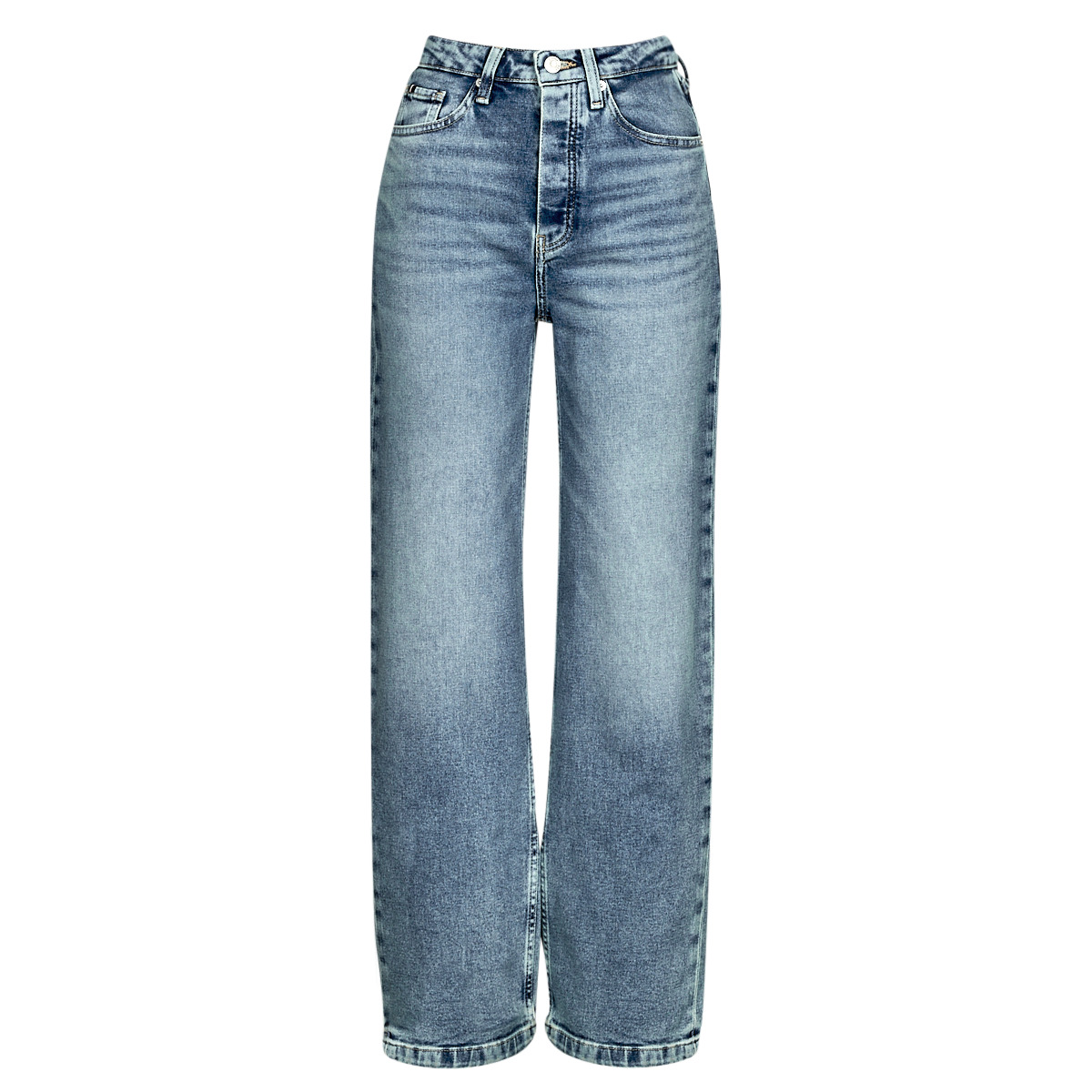 Vêtements Femme Jeans mom Tommy Hilfiger RELAXED STRAIGHT HW LIV Bleu