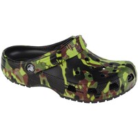 Chaussures Enfant Derbies & Richelieu Crocs Classic Spray Camo Kids Clog Noir, Vert