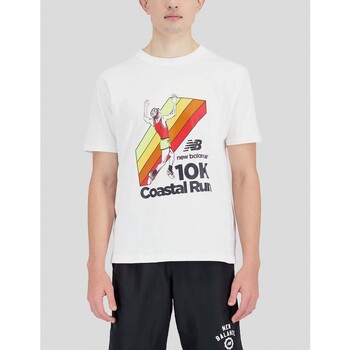 Vêtements Homme T-shirts manches courtes New Balance  Blanc