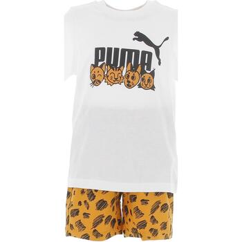 Vêtements Enfant T-shirts manches courtes Puma Bb ess+ mates set Blanc