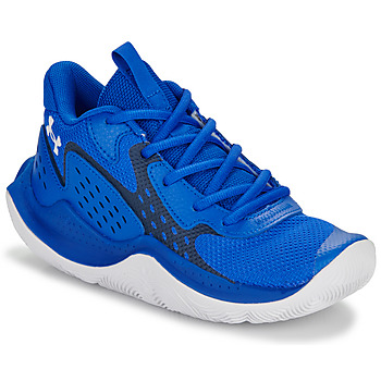 Chaussures Enfant Basketball Under Armour UA GS JET' 23 Bleu / Blanc