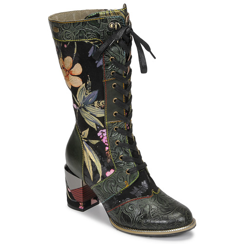 Chaussures Femme Bottes ville Laura Vita MAEVAO Noir / Multicolore