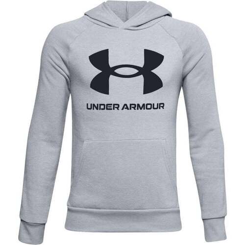 Vêtements Enfant Sweats Under Armour UA RIVAL FLEECE HOODIE Gris