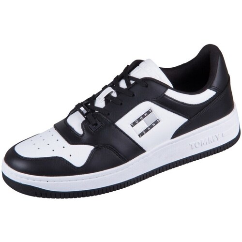 Chaussures Homme Baskets basses Tommy Hilfiger EM01165BDS Blanc, Noir