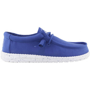 Chaussures Homme Baskets mode Dude Chaussure Homme  bleu éléctrique Wally Slub Bleu