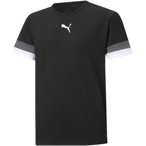 Vêtements Enfant T-shirts & Polos Puma Teamrise Jersey Jr Noir