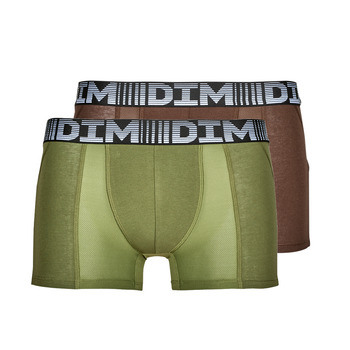 Sous-vêtements Homme Boxers DIM BOXER X2 Bordeaux / Kaki