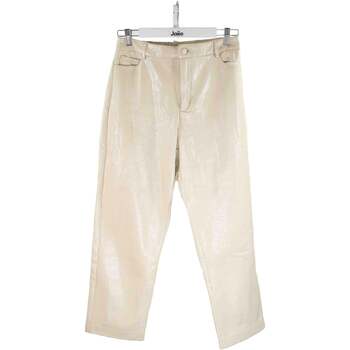 Vêtements Femme Pantalons Hod Pantalon droit en coton Blanc