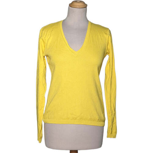 Vêtements Femme Pulls Benetton pull femme  34 - T0 - XS Jaune Jaune