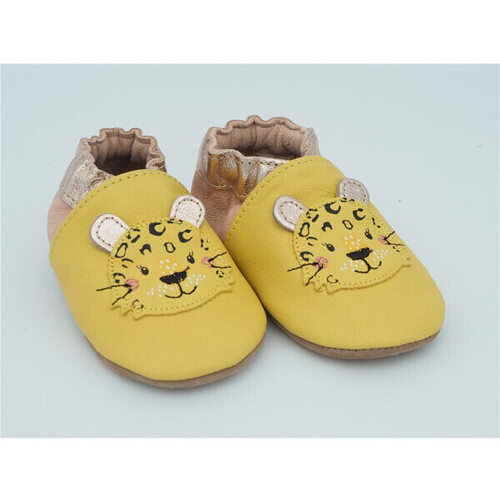 Chaussures Fille Chaussons Robeez leopardo chaussons élastiqués Jaune