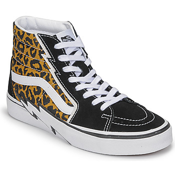 Chaussures Femme Baskets montantes Vans UA SK8-HI BOLT Noir / Léopard